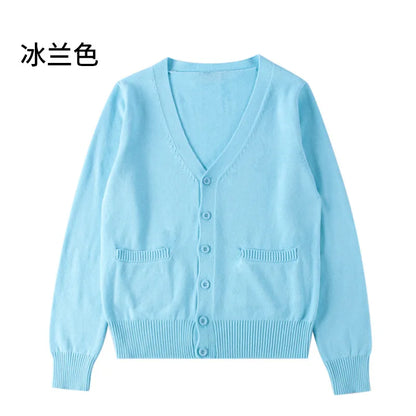 New Sweater Solid Candy Women Knit Top Fashion Female Cardigan Thin Spring Autumn Long Sleeve Adult Jacket Clothes Slim XS-2XL
