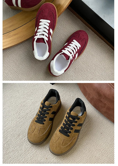 Autumn Women Casual Sports Shoes 2025 Comfortable Non Slip Outdoor Casual Shoes Soft Sole Retro Female Sneakers Zapatos Mujer