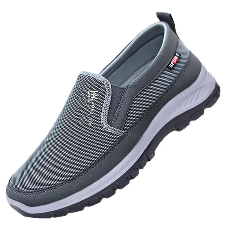 2026 Men Casual Shoes Breathable Soft Bottom Sneakers Men Non-Slip Walking Shoes Comfortable Slip-On Men Loafers Tenis Masculino