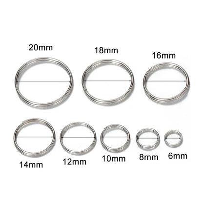 50pcs Key Ring Connector for DIY Keychain Making Findings