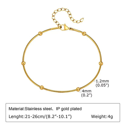 Stainless Steel Bohemian Style Personalized Anklet