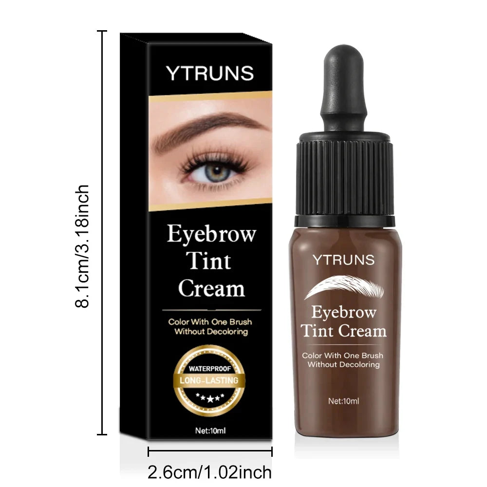YTRUNS Peel Off Brow Tint, Long Lasting Eyebrow Dye Cream, Waterproof Sweatproof Smudge Proof Brow Makeup