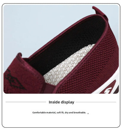 Women's Shoes Spring and Autumn New Mesh Breathable Casual Shoes Outdoor Lightweight Non-slip Wedge Heel Thick-soled Sneakers