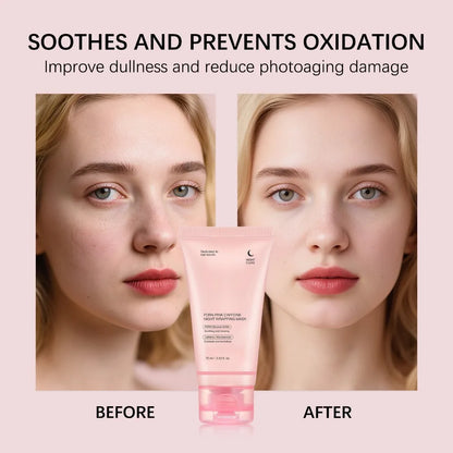 Korean Night Collagen Sleep Mask: Gently Firms, Reduces Puffiness for Refined Contours & Glass-Like Skin