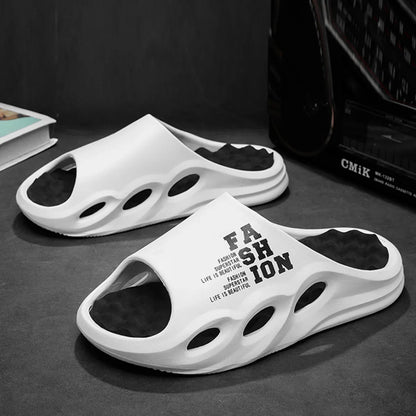 Men Fashion Massage Slippers Indoor/Outdoor Sandals Beach Flip Flop Thick Sole Male Slides Summer Non-Slip Men Shower Slippers