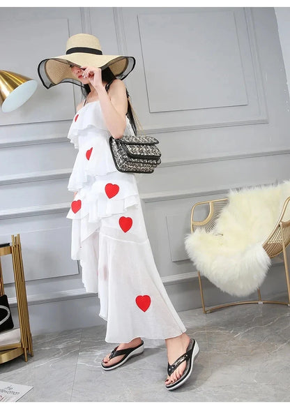 2023 Women's Slippers Summer New Fashion Metal Button Slides Shoes Wedge Beach Sandals Women Outside Platform Leisure Flip Flops