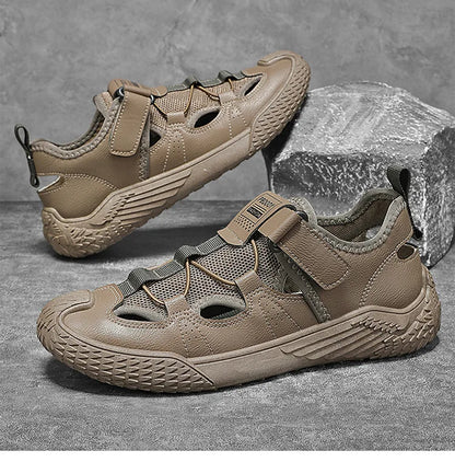 Large Size Sandals for Men, 2026 New Style, Trendy, Versatile, Casual Sports Sandals, Soft-Soled Hollow Beach Shoes for Men