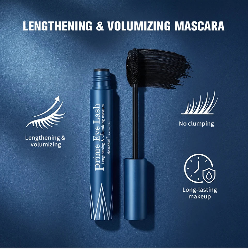 Lengthening & Volumizing Mascara Water-Resistant Long-Lasting Nourishing Strengthen Mascara Glossy Natural Finish Eye Makeup