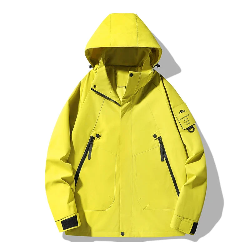 JNLN Women's Men's Waterproof Jacket Climbing Hiking Camping Trekking Windbreaker Unisex Outdoor Windproof Rain Coat Antifouling