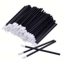 100pcs/Set Disposable Lip Brushes, Makeup Applicator Wands For Lipstick, Lip Gloss, Cosmetic Beauty Tools Kit,Giveaways