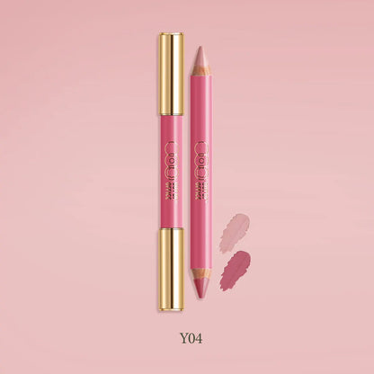 OUT OF OFFICE LUMEGLOW DUO PENCIL,Cheek&Multi-Use,Creamy Blendable,Buildable Color,Twist-Up Design,Luxury Makeup,Smooth Texture