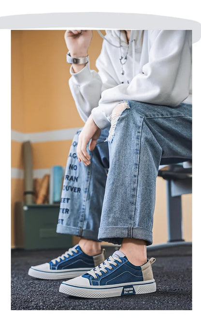 2026 New Summer Men's Breathable Versatile Skateboarding Shoes Men's Soft Bottom Casual Sports Trend Fashion Canvas Shoes 48size