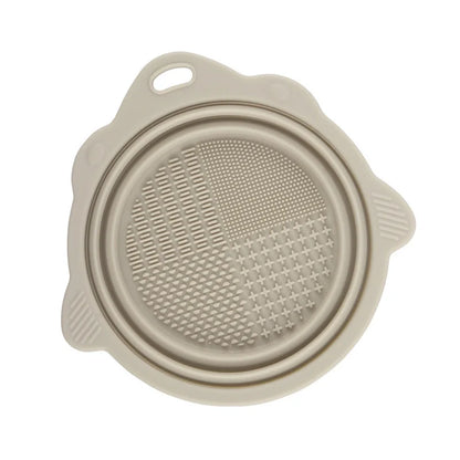 Silicone Makeup Brush Cleaner Folding Powder Puff Cleaning Bowl Eyeshadow Brushes Washing Soft Mat Beauty Tools Scrubber Box