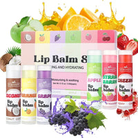 6 Kinds of Fruity Lip Balm Moisturizing Hydrating Long Lasting Lip Lotion Lightening Lip Lines Lips Mask Care Lips Lipstick Balm