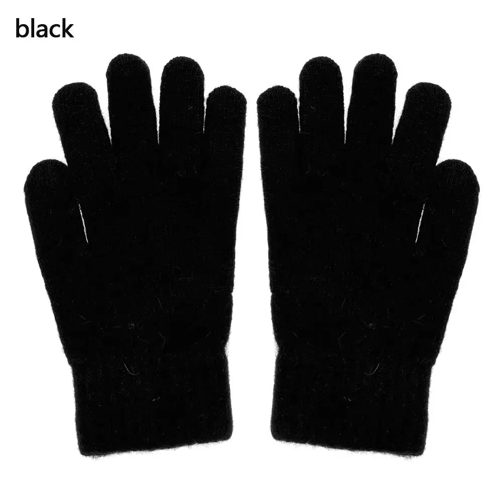 Fashion Elastic Outdoor Warm Thick Winter Gloves Mittens Full Finger Gloves