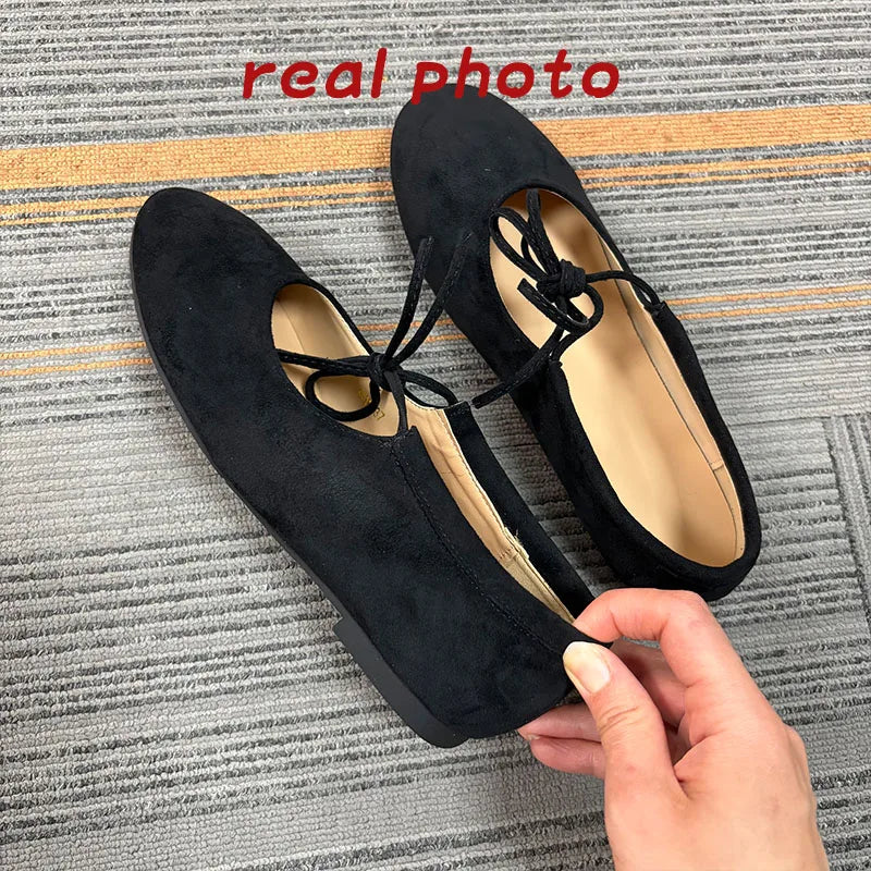 Fashion Butterfly-Knot  Women Flats With Shoes Casual Female Soft Footwear Round Toe Ladies Flats Slip On Shoes