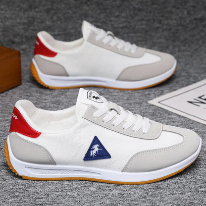 New 2026 Men's Casual Comfortable Breathable Sports Shoes Lightweight Anti-slip Wear-resistant Canvas Low-top round Toe Slip-On