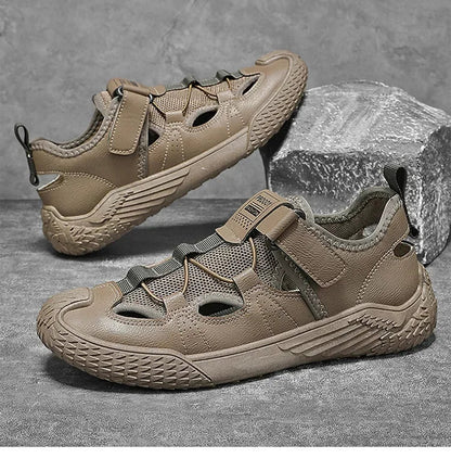 Large Size Sandals for Men, 2026 New Style, Trendy, Versatile, Casual Sports Sandals, Soft-Soled Hollow Beach Shoes for Men