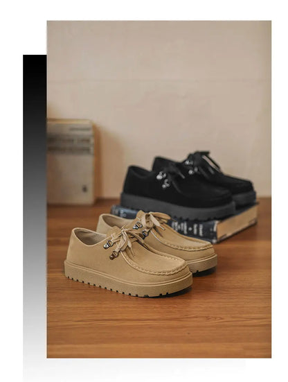 Men Thick Soled Sneakers Fashion Spring/Autumn Soft Board Shoes Personalized Trend Versatile Multi Functional Men Casual Shoes