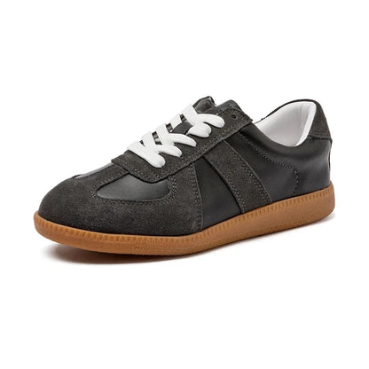 AIYUQI Women's Sneakers 2026 New Genuine Leather Ladies Moral Training Shoes Casual Spring Flat Shoes Women