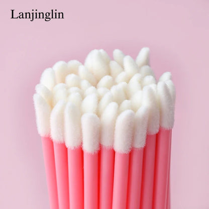 Lanjinglin 5/50 Pcs Lip Brush Reusable Makeup Brushes Lipstick Applicator Wands Eyelashes Extension Tool Beauty Accessories