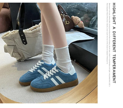 Autumn Women Casual Sports Shoes 2025 Comfortable Non Slip Outdoor Casual Shoes Soft Sole Retro Female Sneakers Zapatos Mujer