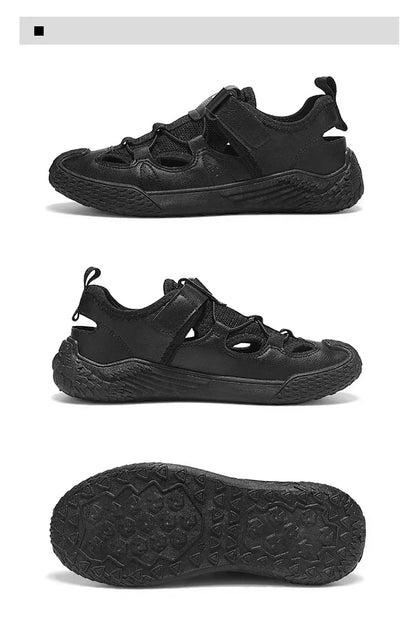Large Size Sandals for Men, 2026 New Style, Trendy, Versatile, Casual Sports Sandals, Soft-Soled Hollow Beach Shoes for Men
