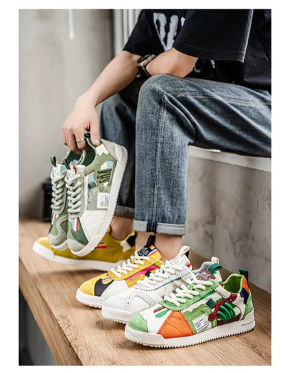 Large Size Men's White Sneakers Autumn Comfortable Non Slip Running Shoes Luxury Soft Sole Fashion Lace Up Outdoor Casual Shoes