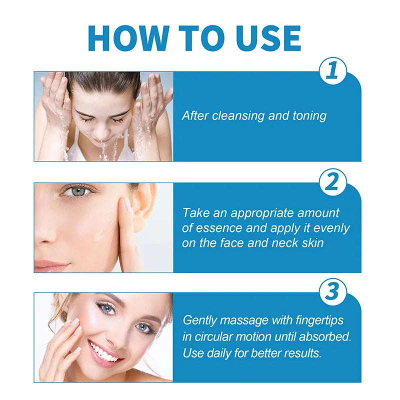1/3/5pcs B5 Shrink Pores Serum Pure Hyaluronic Acid Lifting Firming Fine Lines Reduce Lightening Dark Circle 30ML Hyalu Essence