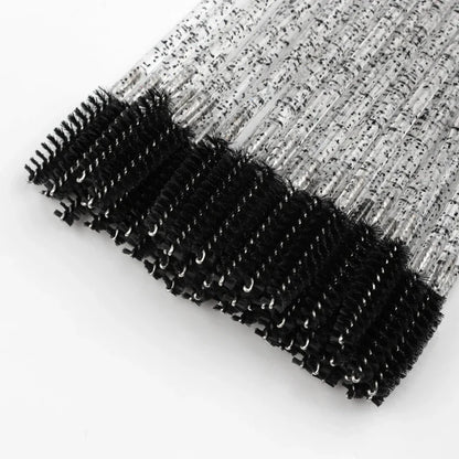 5/50Pcs Black Lashes Brush Cosmetics False Eyelashes Supplies Reusable Makeup Brushes Eyebrow Brush Mascara Wands Make Up Tools