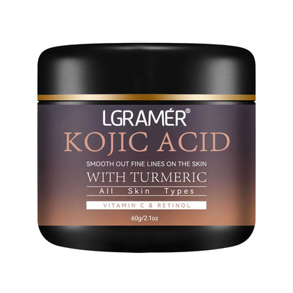 Kojic Acid Vitamin C &Turmeric Moisturizer Face Cream Fade Dark Spot Wrinkle Brightening Skin Firming Tighten Lighten Face Cream