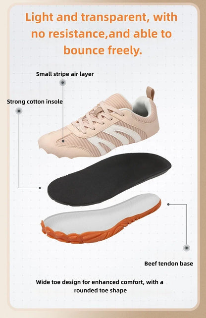 2026 New Men's Wide Shoes, Women's Outdoor Lightweight Running Sports Shoes,Scattered Soft Loose Minimalist Fashion Casual Shoes