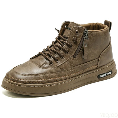 Men's shoes Spring Autumn new high top casual board shoes trend versatile black sports casual simple comfortable shoes for men