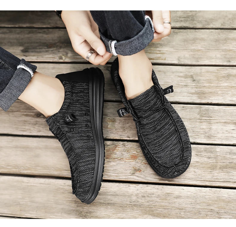 Plus Big Size 50 Dude Canvas Shoes Men Casual Slip on Shoes Alpargatas Hombre Moccasins Mocassin Homme Lightweight Breathable