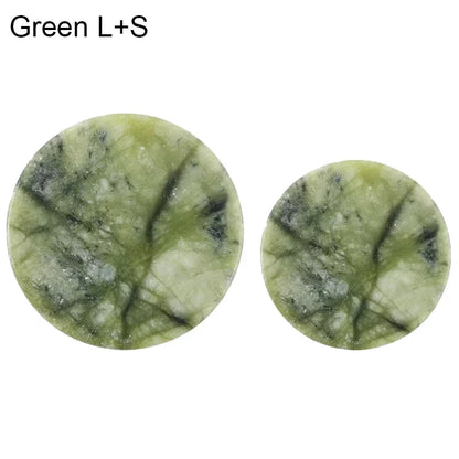 Glue Pallet Eyelashes Extensions Pink Green Jade Stone Reusable False Eye Lashes Adhesive Pallet Pad Holder Makeup Accessories