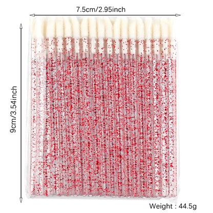 Lanjinglin 5/50 Pcs Lip Brush Reusable Makeup Brushes Lipstick Applicator Wands Eyelashes Extension Tool Beauty Accessories