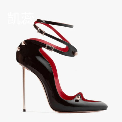 2026 Runway Women Pumps Crystal Metal Decoration High Heels Sandals For Women Luxury Designer Nightclubs Banquets Female Shoes