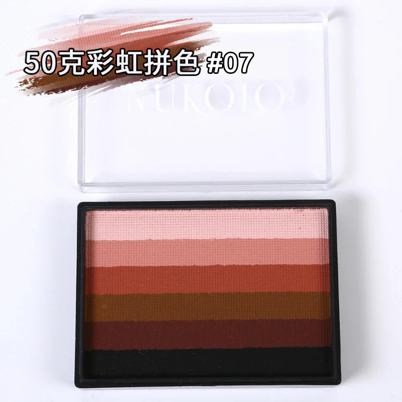 50g Facial and Body Paint Palette,Non-Toxic Rainbow Water-Soluble Body Paint for Rainbow Festival,Cosplay,Party,Art,Stage Makeup