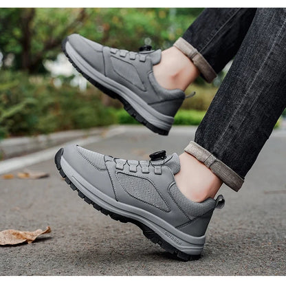Men'S Spring And Autumn Sports Shoes Rotating Buckle Comfortable And Non Slip Hiking Sports Shoes Plus Size Men'S Shoes 39-48