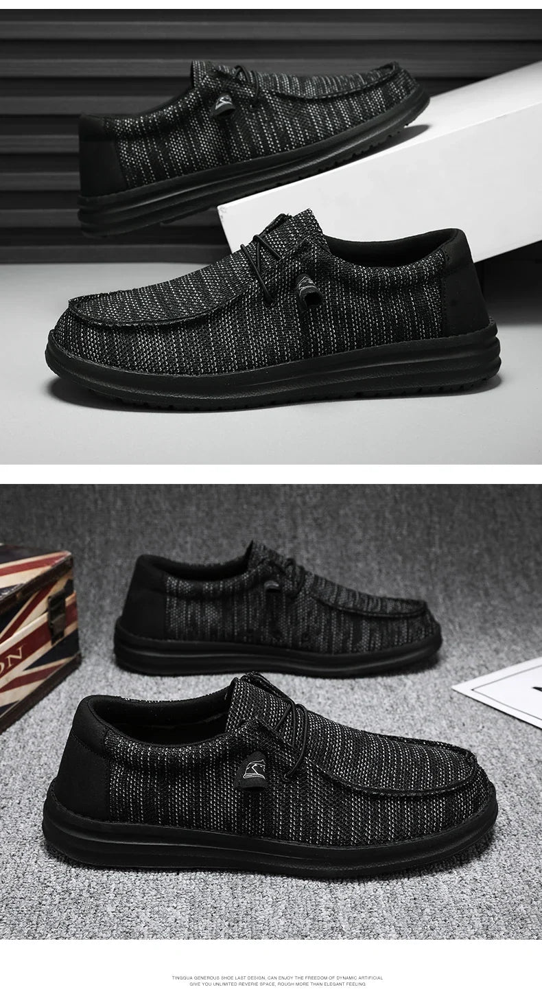 Plus Big Size 50 Dude Canvas Shoes Men Casual Slip on Shoes Alpargatas Hombre Moccasins Mocassin Homme Lightweight Breathable