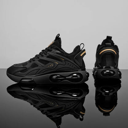 Couples casual sports shoes autumn winter warm plush cotton shoes Men Women fashion outdoor soft sole light racing running shoes