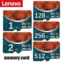 Lenovo 2TB Memory Card 128GB Class 10 V30 TF Card 1TB Mini SD Card 512GB High Speed TF SD Card 256GB For Nintendo Switch Camera
