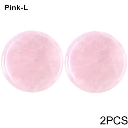 Glue Pallet Eyelashes Extensions Pink Green Jade Stone Reusable False Eye Lashes Adhesive Pallet Pad Holder Makeup Accessories