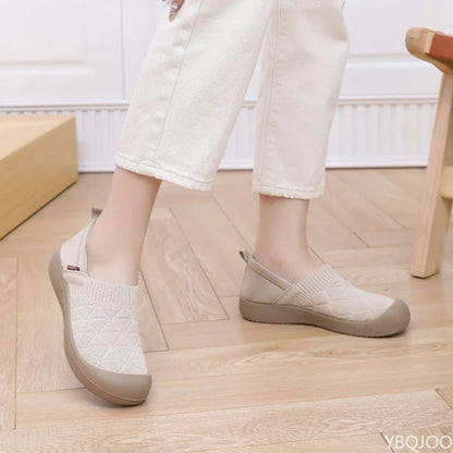 Spring and Autumn Fashion New Lightweight and Comfortable Women's Single Shoes with Soft Surface One Step Stepping Women's Shoes