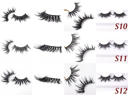 Yiernuo 1/5 Pairs Cosplay Anime Eyelashes Manga Lashes Dramatic Fairy Clusters Lashes Wet Look Lashes