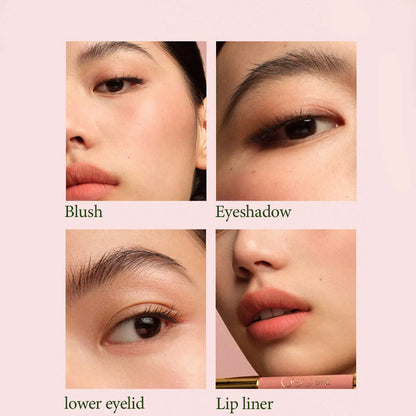 OUT OF OFFICE LUMEGLOW DUO PENCIL,Cheek&Multi-Use,Creamy Blendable,Buildable Color,Twist-Up Design,Luxury Makeup,Smooth Texture