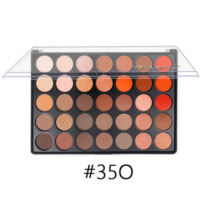 35 Color Eyeshadow Tray Daily Makeup Matte Lasting Nightclub Eyeshadow Pearl Fine Shimmer Waterproof Is Not Easy To Faint