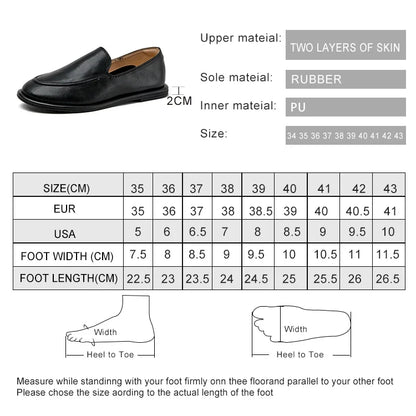 AIYUQI Loafers Women 2026 New Spring Round Toe One Foot Slip-on Shoes Women Genuine Leather Soft Flats Shoes Women