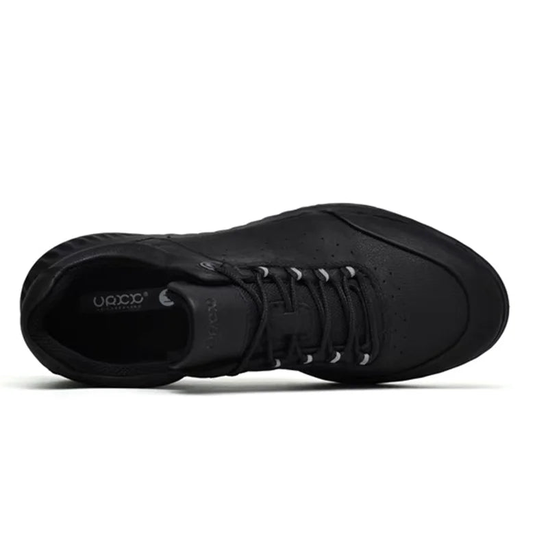 Men Shoes Autumn Winter Sports Casual Genuine Leather Soft Soled Outdoor Hiking Shoes Lightweight Breathable Non Slip Shoes Men