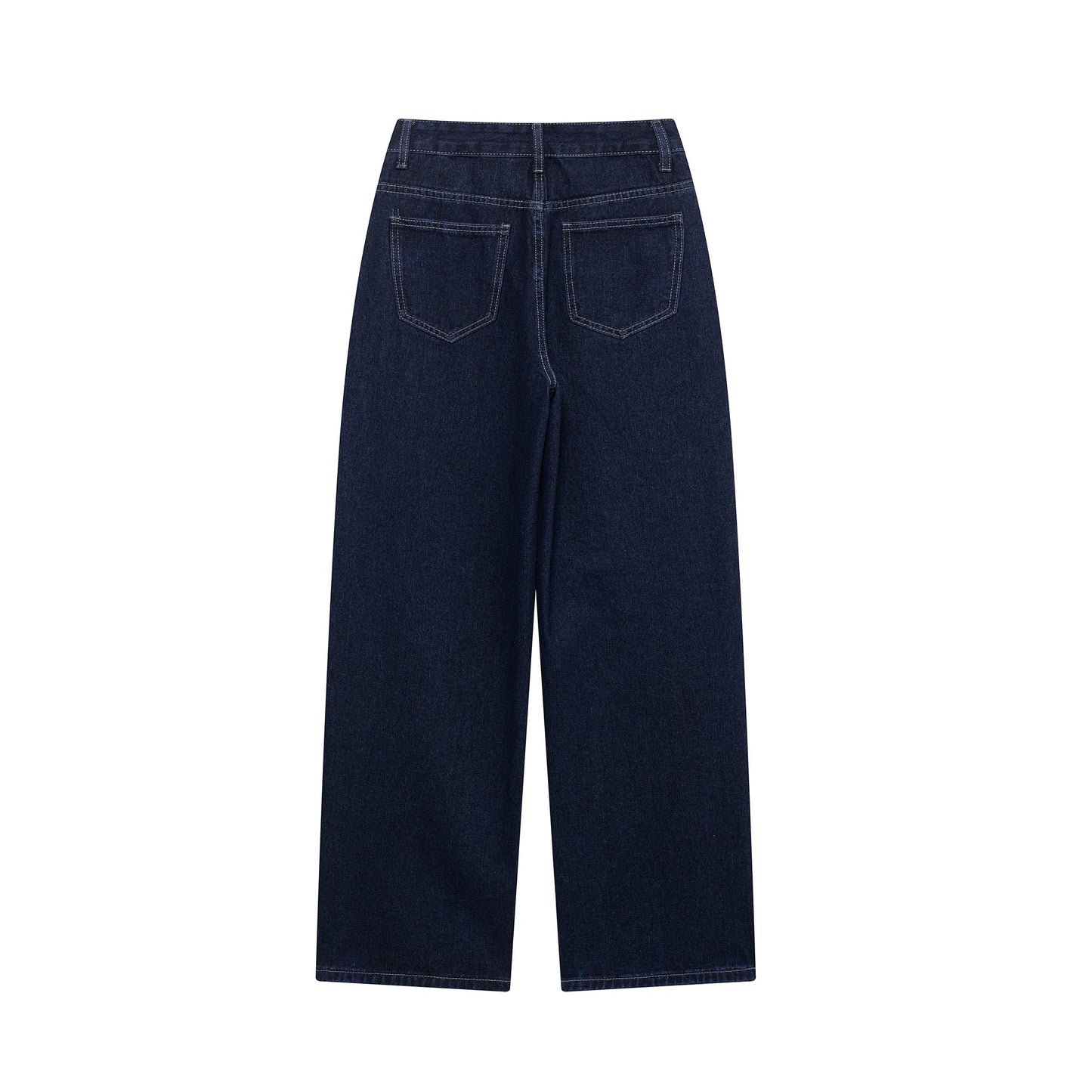 DUOPERI Women Fashion 2 Pieces Sets With Belt Denim  Jackets & Vintage Front Zipper Jeans Trousers Feamle Chic Lady Pants Sets